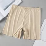 Seamless Smooth Slip Shorts Anti Chafing Safety Pants for Under Dress High Waist Underwear Boxers Skin & Black For Girls