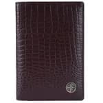Hammonds Flycatcher Croco Brown Passport Holder