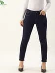 Blue Skinny Fit Mid-Rise Jeans For Women