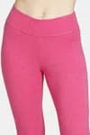 Zelocity Mid Rise Nouveau Stretch Legging For Women - Rose Melange
