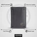 Hammonds Flycatcher Grey Unisex Genuine Leather Card Holder