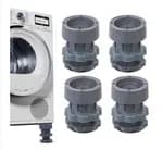 4 Pcs Height Adjustable Anti Vibration Pads (Min-4 inch-6.5 inch Max) - Dryer Shock & Noise Cancelling Pads, for Washing Machine, Refrigerators/Fridge, Furniture Base, Dishwashers Stand