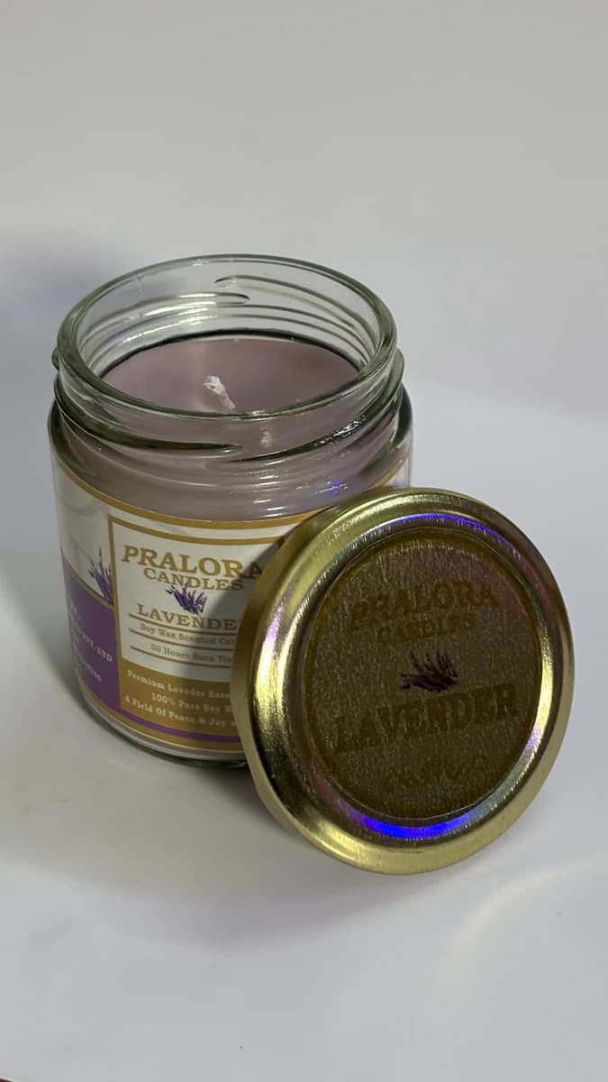 Pralora Candle 150g | Essential Oil Scented Soy Wax Candle | Aroma Candle