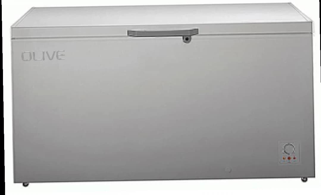 Olive 250 Litres Hard Top Chest Freezer With Sliding Glass Inside