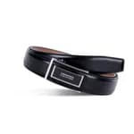 HAMMONDS FLYCATCHER Genuine Leather Belt for Men, Premium Leather Belt with Auto Lock mechanism, Mens Belt Leather Branded with Slide Lock, Stylish Hidden Tail Design for Everyday Wear