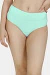 Zivame (Pack of 2) Tummy Tucker Hipster High Rise Anti-Microbial Panty For Women - Wind Pt Cabbage