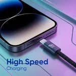 Elephu Data cable Braidy series 567| Type C to Lightning/Iphone)| fast charging| high speed data transfer| Fabric braided cable| Integrated IC chips| aluminum tip| pure copper wire