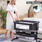 Baby Bedside Bassinet with Mattress Co-Sleeper