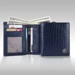 Hammonds Flycatcher RFID Protected CROCO Leather Wallet For Men
