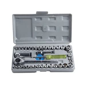 40pcs Combination Tool Kit Set Of Car Tools Toolbox Sleeve Wrench