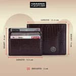 Hammonds Flycatcher Croco Brown Genuine Leather Wallet For Men