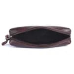 Hammonds Flycatcher Genuine Leather Brown Utility Pouch pencil case