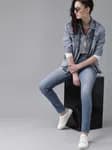 RS Women Blue Regular Fit Mid-Rise Clean Look Stretchable Jeans