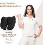 FOVERA Memory Foam Coccyx Seat Cushion for Tailbone Pain Sciatica, Back Pain Relief - Orthopedic Chair Cushions for Sitting for Office Chair