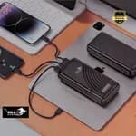 Bullet Power Bank PB-20 20000mAh Fast Charging 3-in-1 Portable Charger - Black