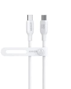 Anker 543 USB-C to USB-C Cable (Bio-Based) (A80E2021) (140w,6ft,white)