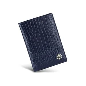 Hammonds Flycatcher Croco Blue Passport Holder