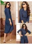 FuLoo's Sparker Denim Western Kurti # 1162