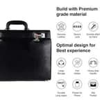 HAMMONDS FLYCATCHER Expandable Genuine Leather Briefcase for Men, Travel Office Bag with Dual Combination Lock Protection, Hand Bag for Men, Spacious