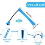 Plastic Hair Perm Rods Set – Heatless Hair Curlers & Rollers with Rubber Band for Women 10Pcs