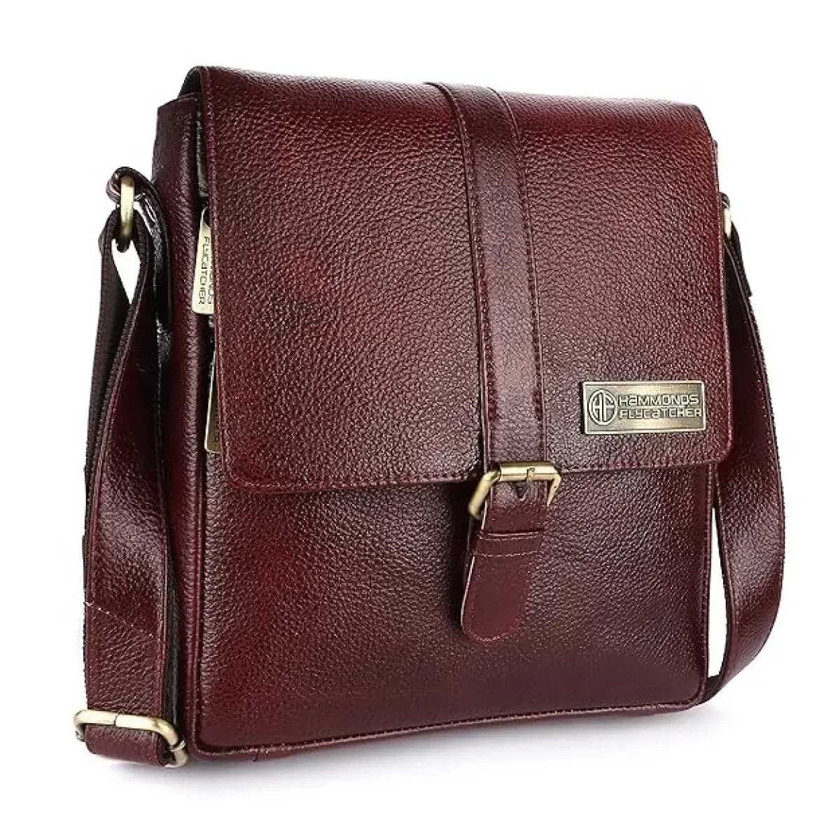 HAMMONDS FLYCATCHER Mens Genuine Leather Messenger Sling Bag| Sb1164
