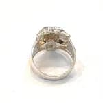 PURE SILVER TIGER DESIGN FINGER RING FOR MEN