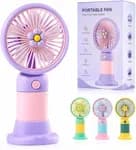 Cute Korean Design Mini Portable Fan with Lithium Rechargeable Battery