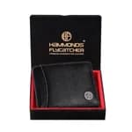 Hammonds Flycatcher RFID Protected Genuine Leather Black Wallet For Men ( HF 592 BLK)