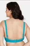 Zivame Double Layered Non Full Coverage Super Support Bra - Peacock Blue