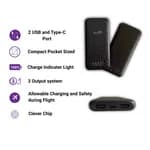 Bullet Power PB-10 10000mAh Power Bank with 3-Port Fast Charging