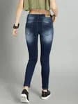 Blue Skinny Fit Mid-Rise Jeans For Women