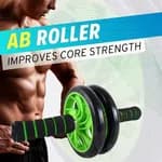 Ab Roller Wheel with Knee Mat | Abs Workout Equipment | For Abdominal & Core Strength | Exercise Wheels for Home Gym | Built In Spring Resistance | Home Workout Equipment