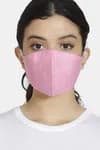 Zivame 3 Layer cotton Face Mask with Inbuilt Filter (Pack of 3) For Women - Pink Skin Brick