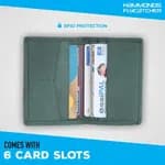Hammonds Flycatcher Green Unisex Genuine Leather Card Holder