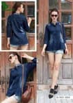 FuLoo Carbon Denim Tops for Women # 1024