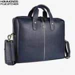 Hammonds Flycatcher Genuine Leather 13 inch Laptop Bag (Blue)