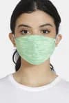 Zivame Reusable 2 Layer Printed Knit Cotton Antiviral Face Mask (Pack of 2) For Women - Green Pt