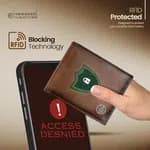 HAMMONDS FLYCATCHER RFID Protected Bi-Fold Wallet for Men Leather Original, Mens Wallet, Leather Wallets for Men, Premium Classic Purse with 3 Card Slots, Coin Pocket, Gift for Mens - Crunch Tan