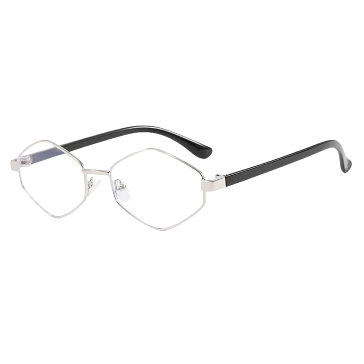 Oudi Premium UV Protected Lens Black Metal Full Rim Sunglasses for Women Silver-Black