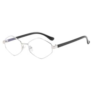 Oudi Premium UV Protected Lens Black Metal Full Rim Sunglasses for Women Silver-Black