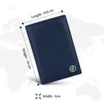 HAMMONDS FLYCATCHER Prussian Blue Leather Unisex RFID Blocking Passport Holder (PH602BNL) - Leather Passport Holder |