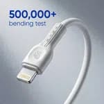 Elephu Silky Series Data Cable 1545| ( USB to Lightning/Iphone)| Fast charging| Pure soft Silicon Cable| 1000mm Length| Pure Copper Wire|