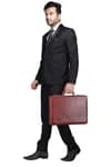 HAMMONDS FLYCATCHER Adults Genuine Leather Briefcases With Combination Lock| D-L:17"H:12.5"B:3"