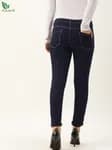 Blue Skinny Fit Mid-Rise Jeans For Women