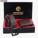 Hammonds Flycatcher Leather Wallet and Belt Combo Gift Set For Men - Brown | Fashion Wallet and Belt Combo For Men
