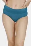 Zivame (Pack of 2) Bikini Low Rise Anti-Microbial Panty For Women - Water Blue