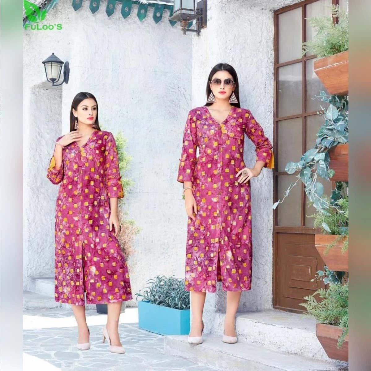 Vivila Seven Star Cotton Kurti  #1004