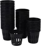 3 Inch Garden Plastic Net Cups Pots,Round Heavy Duty for Hydroponics Aquaponics - 50 Pcs