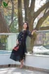 FuLoo's VD Embroidery Georgette Dress for women#1003