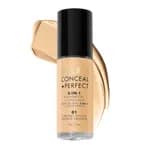 Milani Conceal + Perfect 2-in-1 Foundation + Concealer (30ml) - 01 Creamy Vanilla - Waterproof Full Coverage Makeup